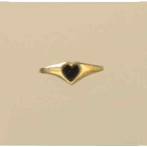 GPC HEART ONYX BABY RING               =