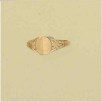 GPC BABY OVAL SIGNET RING-SIZE A-K