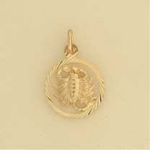 GPC 14mm SCORPIO ZODIAC PENDANT        =