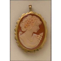 GPC 30mm AVIGNONE CAMEO BROOCH/PDNT