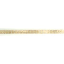 GPC 2mm SQ.CZS/ 3 ROW TENNIS BRACELET