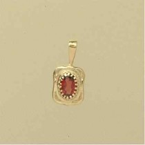 GPC SMALL GARNET PENDANT               =