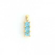 GPC 3 SQ.STONE PENDANT-BLUE TOPAZ