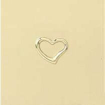 GPC WHITE GOLD 11mm TIF HEART PENDANT