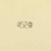 GPC CZ SET RING FOR EARRINGS-PER PIECE