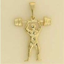 GPC BODYBUILDER WITH WEIGHTS CHARM     =