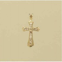 9ct 20pt DIAMOND FANCY CROSS