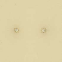 9ct 10pt DIAMOND CLAW SET STUDS       1Q