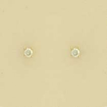 9ct 20pt DIAMOND CLAW SET STUDS       1Q