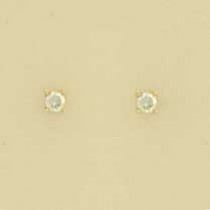 9ct 25pt DIAMOND CLAW SET STUDS       1Q