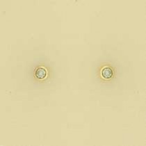 9ct 5pt DIAMOND RUBSET STUDS