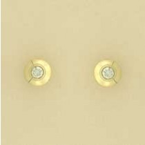 9ct 15pt DIAMOND DOMED STUDS