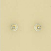 9ct 10pt DIA.YELL./WHITE RUBSET STUDS