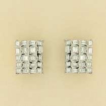 9ct 1ct SQ.DIA.13x10mm RECT.STUDS