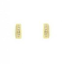 9ct 7pt DIA.SET CHANNEL SET STUDS      =