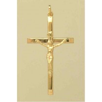 GPC 40x24mm HOLLOW BEVEL END CRUCIFIX