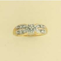 9ct --pt DIAMOND FANCY CLUSTER RING