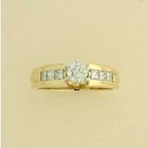 9ct 80pt DIAMOND ENGAGEMENT RING