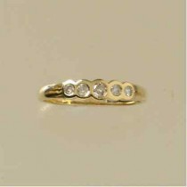 9ct 25pt DIAMOND RUBSET 1/2 ETERNITY