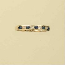 9ct 12pt DIAMOND/SAPPHIRE ETERNITY     =