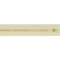 9ct 1.0ct DIAMOND LINE BRACELET