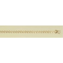 9ct 1.0ct DIAMOND LINE BRACELET