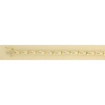 9ct 15pt DIAMOND SET FANCY BRACELET
