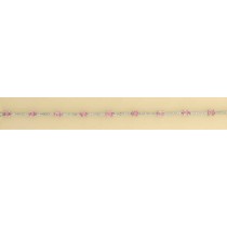 9ct WHITE 45pt DIA/PINK SAPPH.BRACELET =