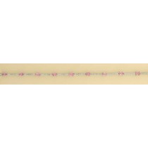 9ct WHITE 45pt DIA/PINK SAPPH.BRACELET =