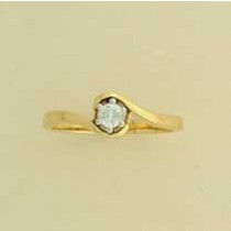 9ct 15pt DIAMOND 2 PART CROSSOVER RING