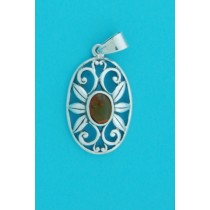 SPC OVAL AMBER FANCY PENDANT           -