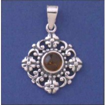 SPC AMBER FANCY PENDANT                =