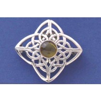 SPC CELTIC AMBER BROOCH                =