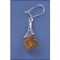 SPC AMBER CUBE FANCY DROP EARRINGS