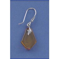 SPC TRIANGULAR AMBER DROP EARRINGS