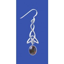 SPC PLAIT WIRE DESIGN ROUND AMBER DROPS