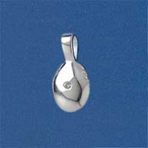 SPC DIA.SET POLISHED OVAL PENDANT     +C