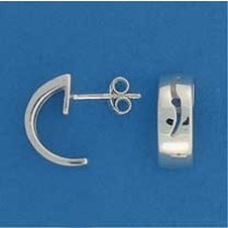 SPC SAPPHIRE SET 1/2 HOOP STUDS