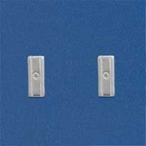 SPC DIA.SET 2 TONE RECTANGULAR STUDS