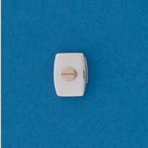 SIL/9ct CUSHION PEND WITH SCREW       +C