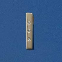 SIL/9ct 20x4x4mm 3 DIA.SET BAR PENDANT+c