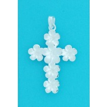 SPC 30mm OPEN FLOWER TWOTONE CROSS     =