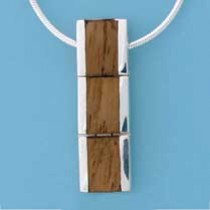 SPC WOOD INLAID ARTICULATED PENDANT    =
