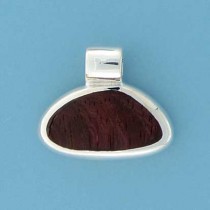 SPC WOOD INLAID PEBBLE PENDANT