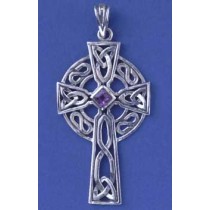 SPC AMETHYST 46x26mm CELTIC CROSS      =