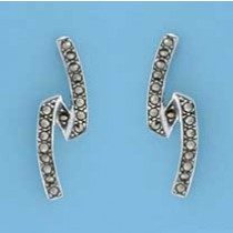 SPC MARCASITE SET CROSSOVER STUDS      =