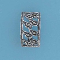 SPC CUTOUT DESIGN CURVED MARCASITE STUDS