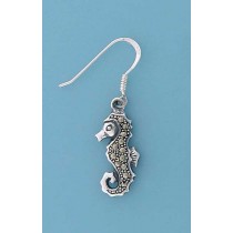 SPC MARCASITE SEAHORSE DROP EARRINGS