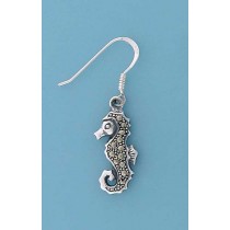 SPC MARCASITE SEAHORSE DROP EARRINGS