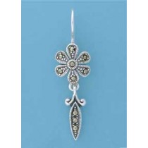 SPC FANCY MARCASITE FLOWER DROPS       =